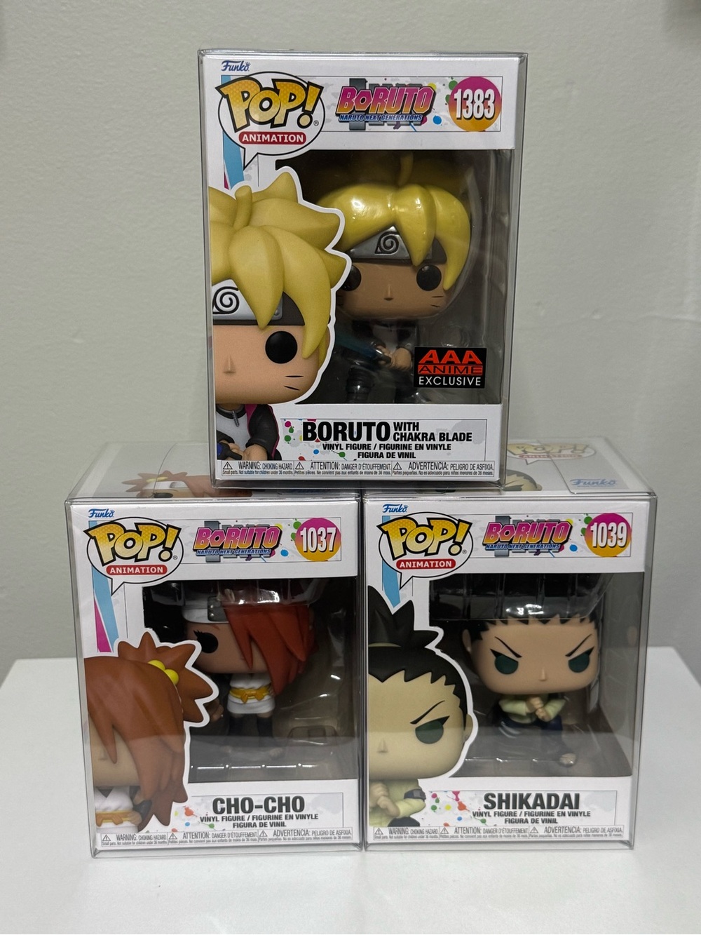 Funko Pop! Boruto - Boruto with Chakra Blade, Cho-Cho and Shikadai